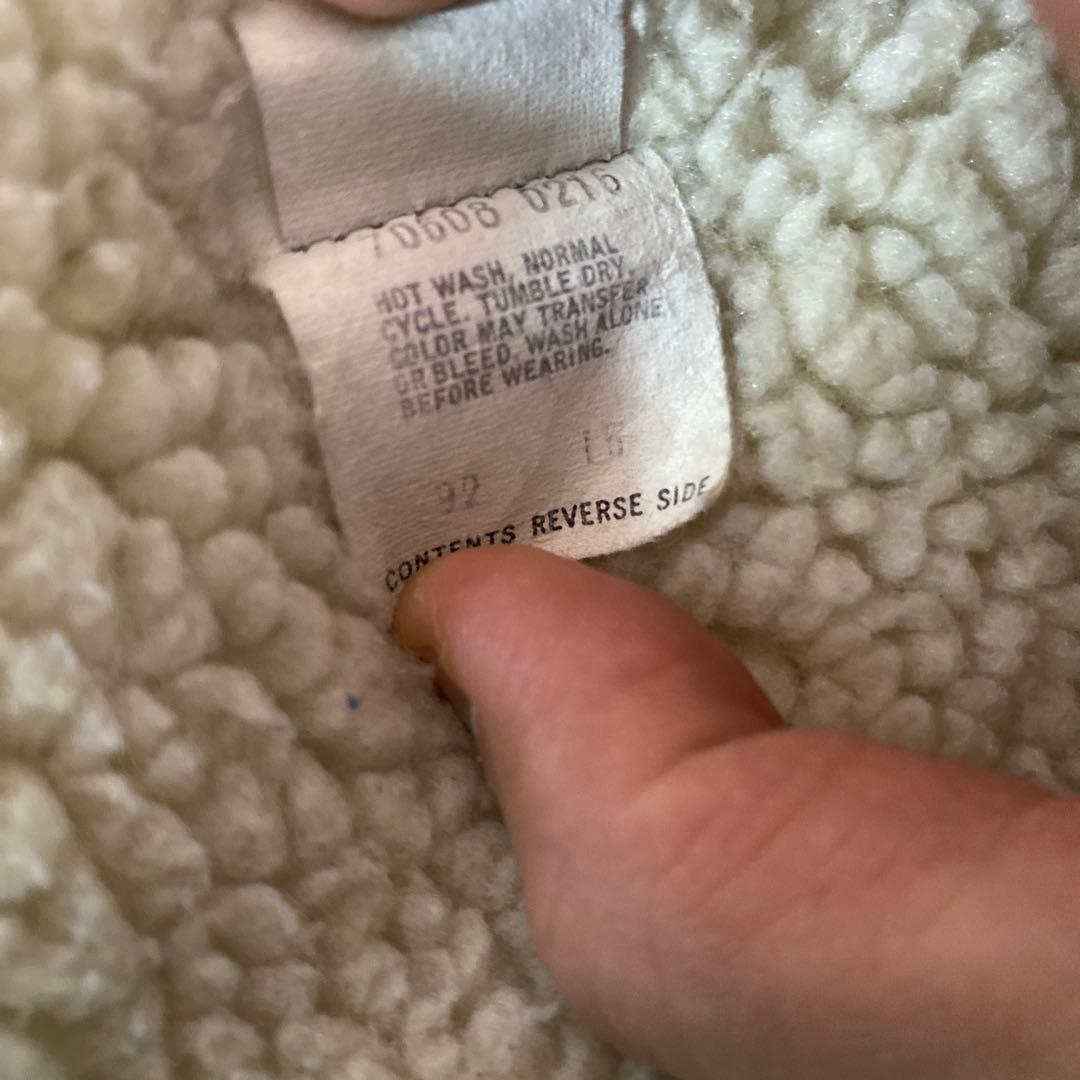 極美品　濃紺　リーバイス Levi's USA製 ボア デニムジャケット 80s