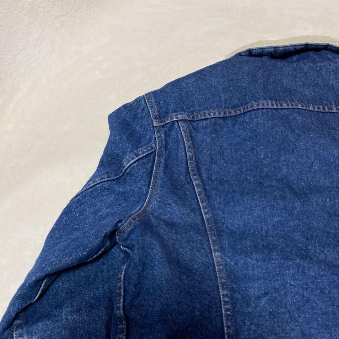 極美品　濃紺　リーバイス Levi's USA製 ボア デニムジャケット 80s
