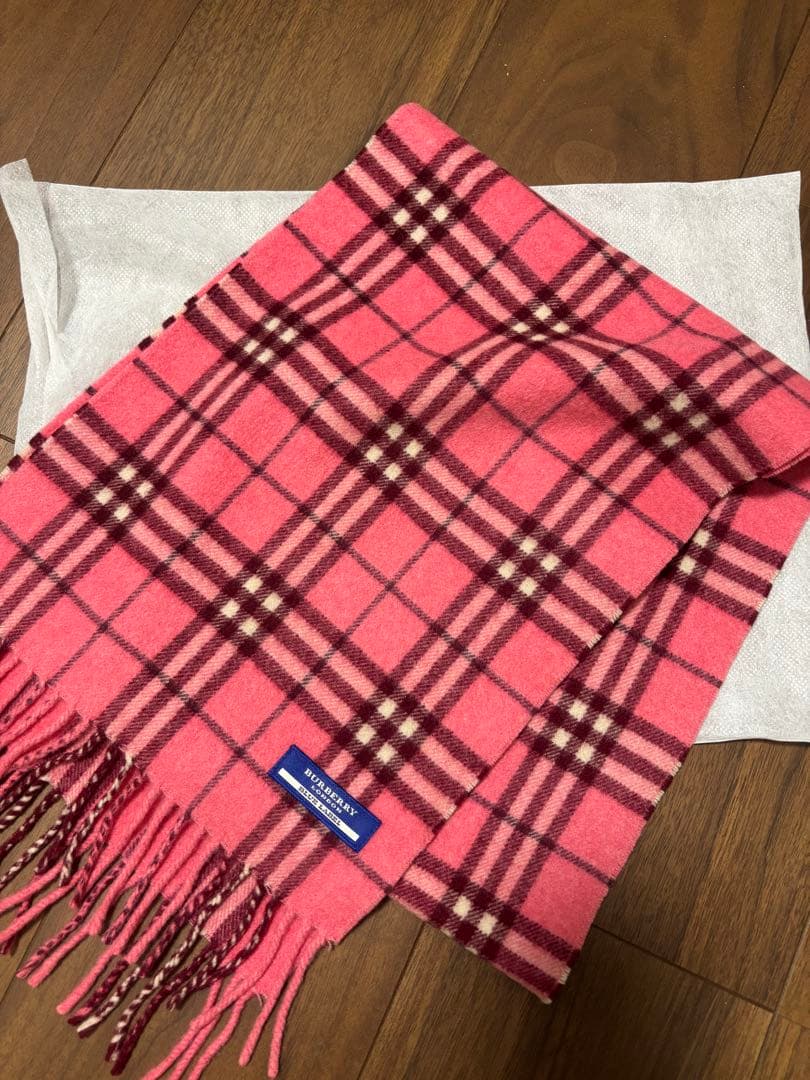 未使用品♡BURBERRY BLUE LABEL チェック マフラー ピンク