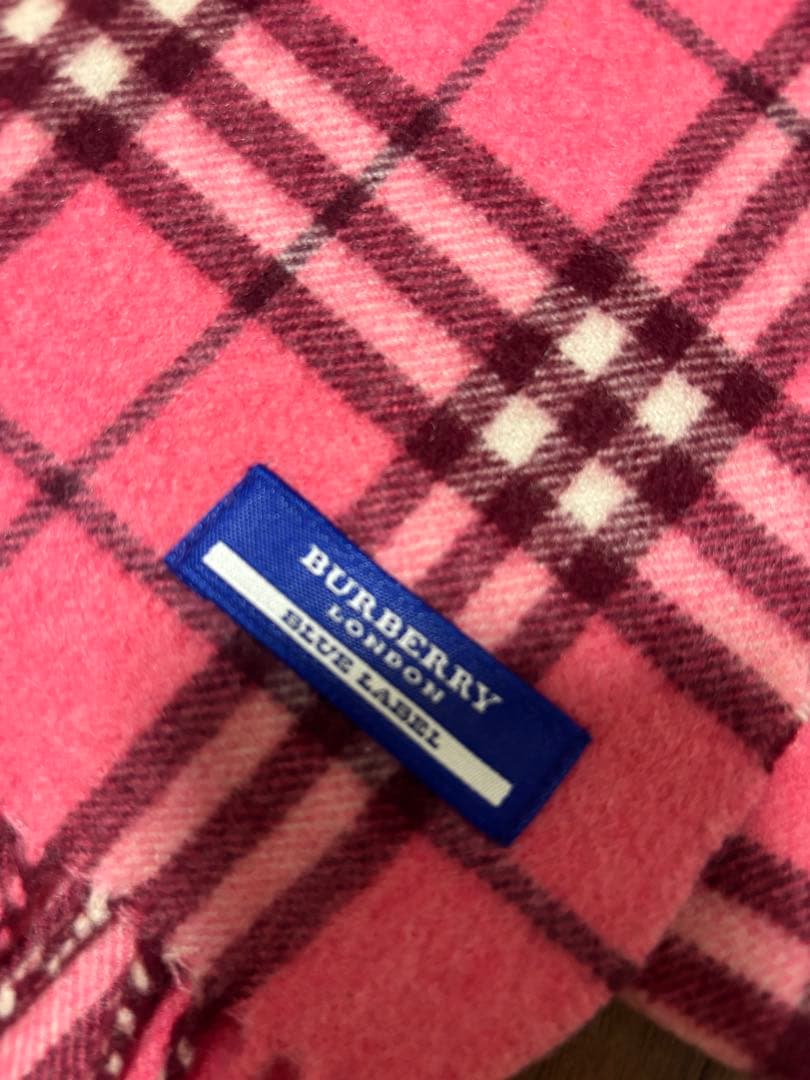 未使用品♡BURBERRY BLUE LABEL チェック マフラー ピンク
