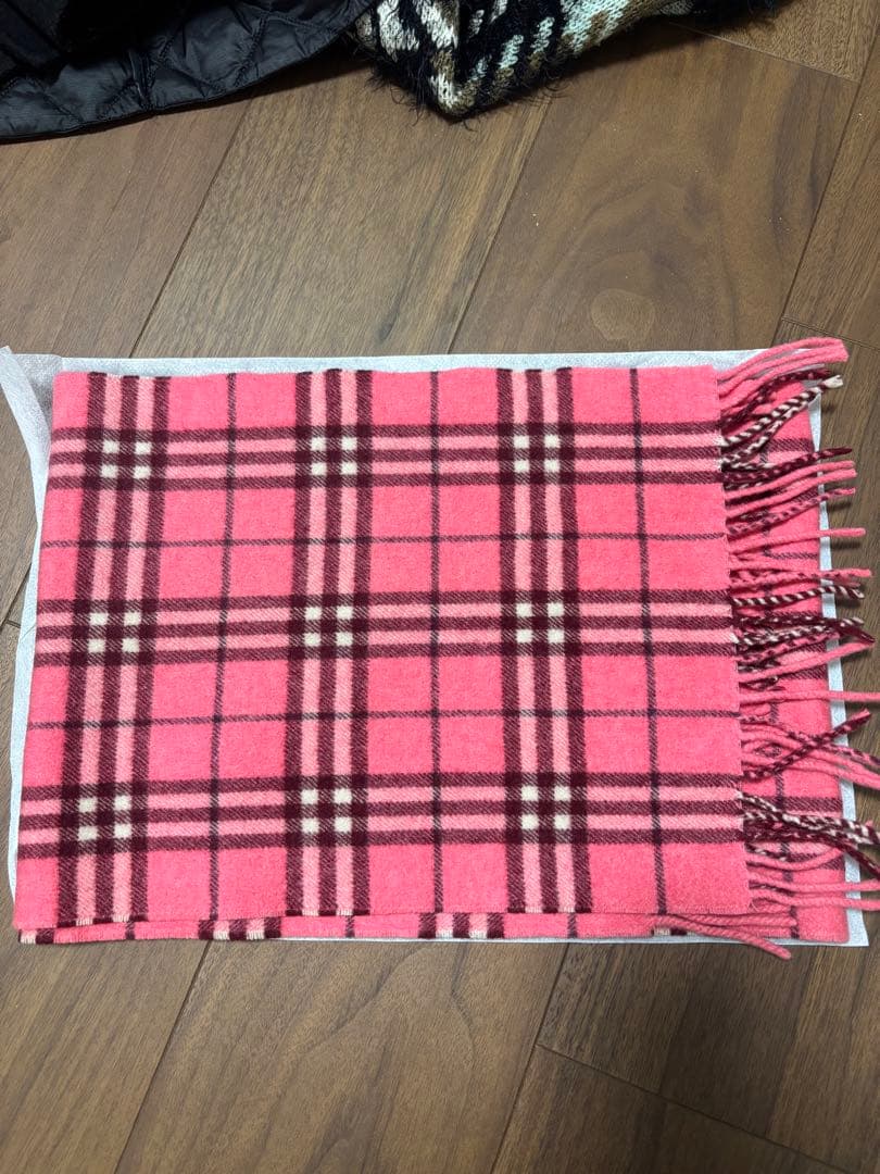 未使用品♡BURBERRY BLUE LABEL チェック マフラー ピンク