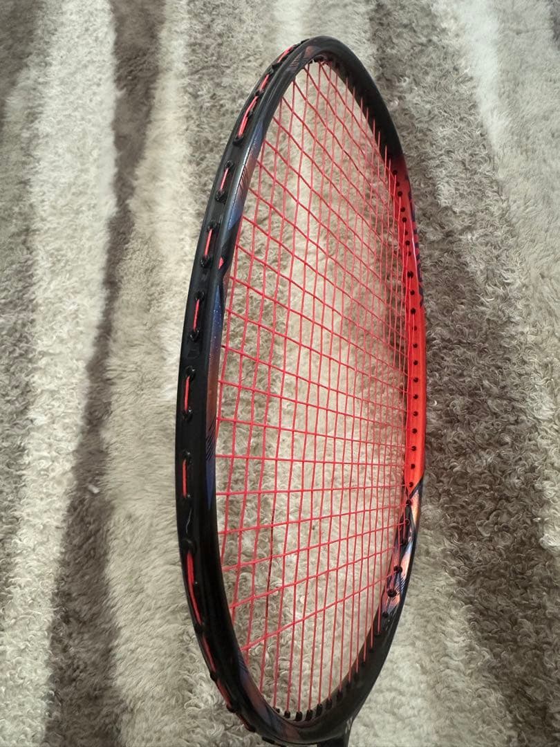 バドミントンラケット ブラック/オレンジ