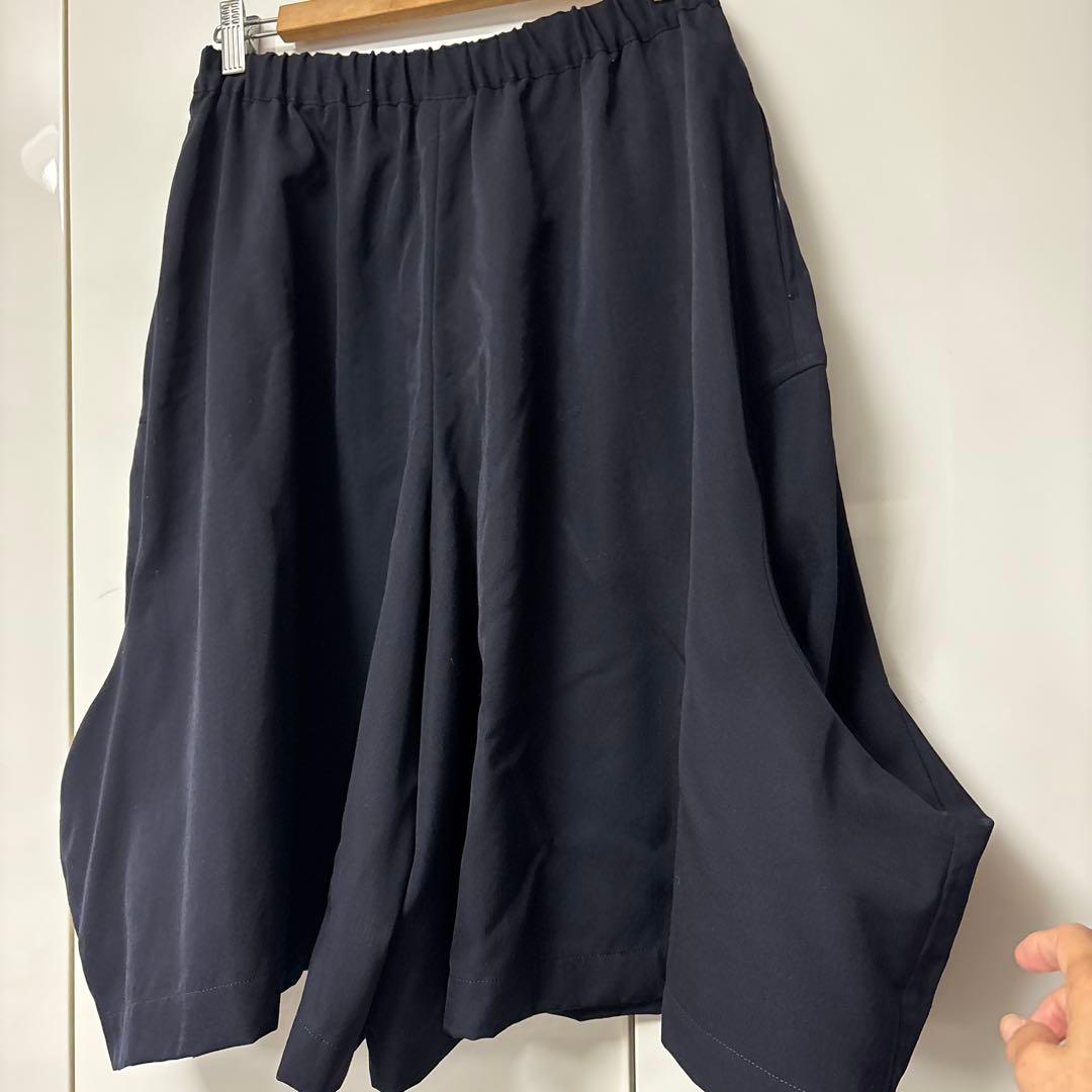 最終処分特価コムデギャルソン ブラックフレアキュロット変形キュロットフリー（S）