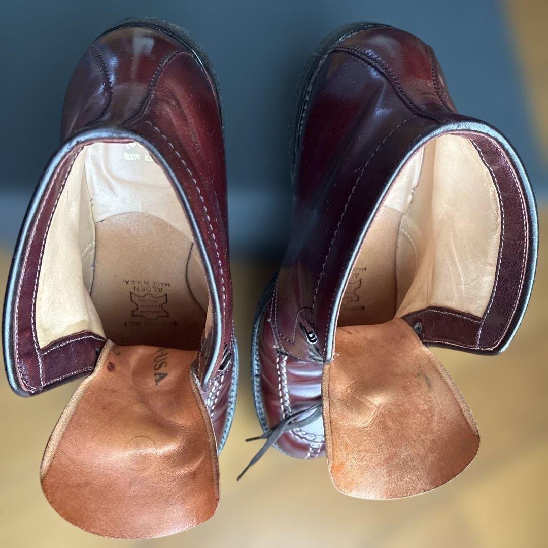 Aldenオールデン4540H タンカーブーツ　コードバン　バーガンディー8Ｄ