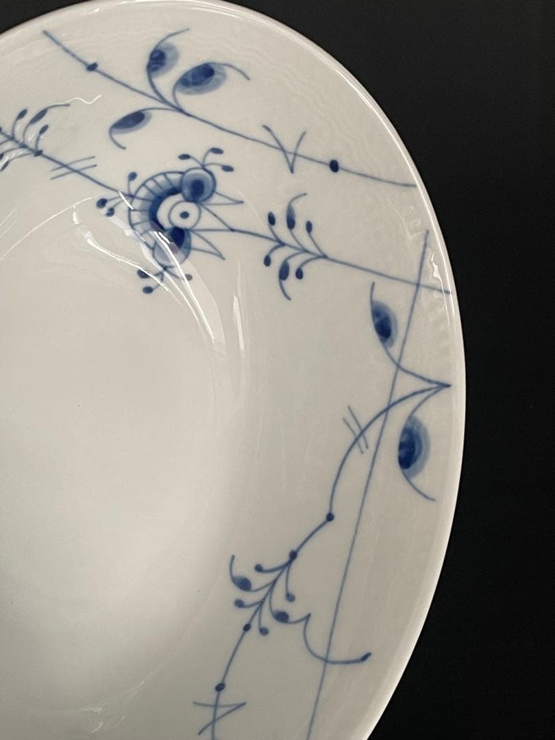 【新品】ロイヤルコペンハーゲン ブルーパルメッテ オーバルボウル ペア