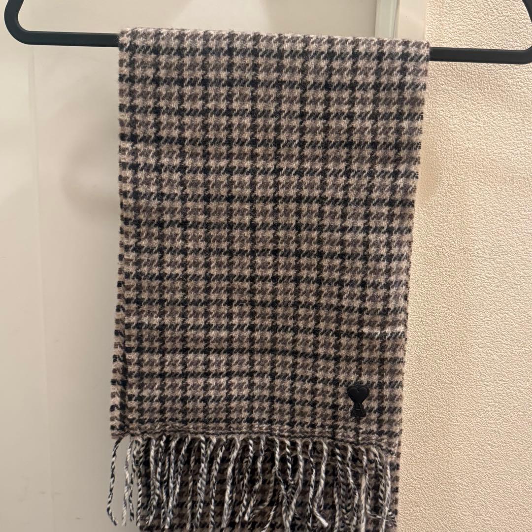 AMI PARIS アミパリス　チェック柄 マフラー