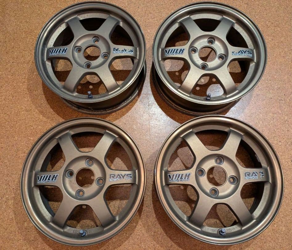 レイズ ボルクレーシング TE37 14インチ 5J +35 PCD100 絶版