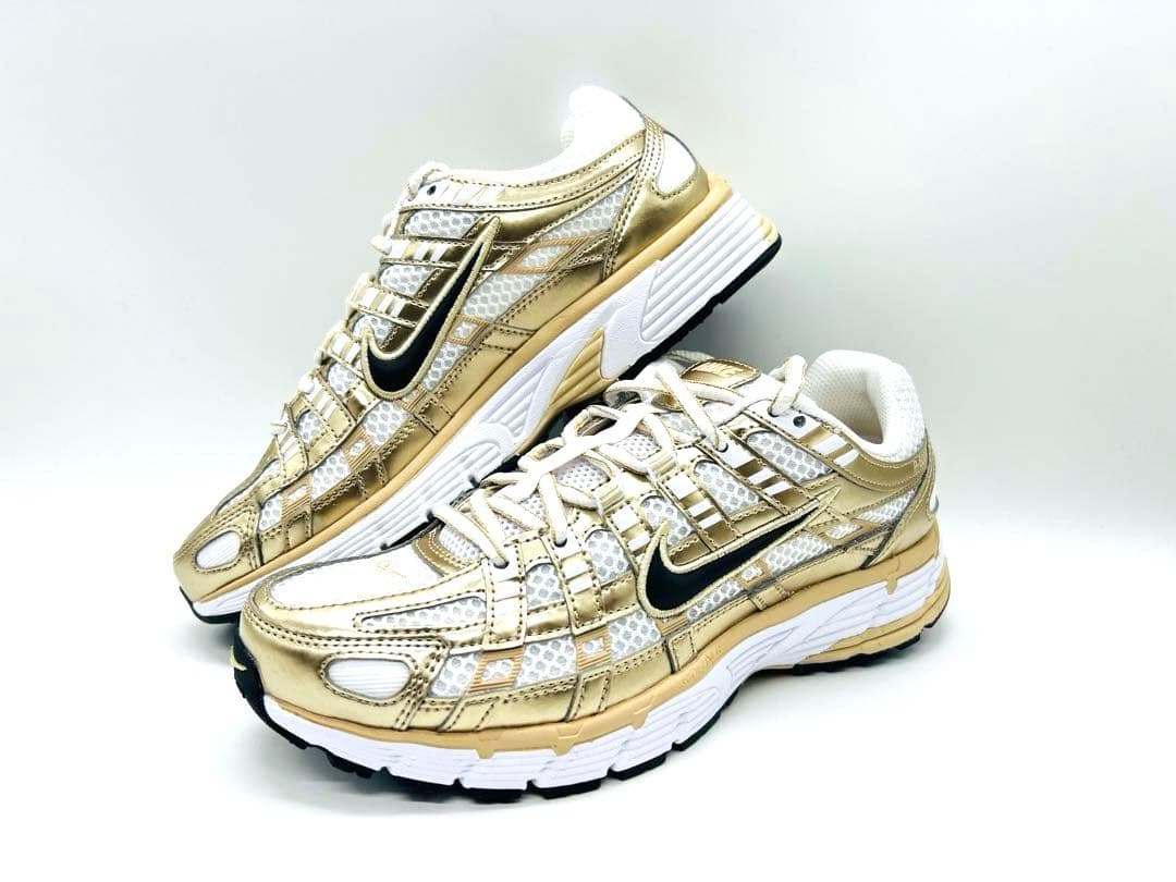 【新品】NIKE P-6000 ゴールド/24.5cm