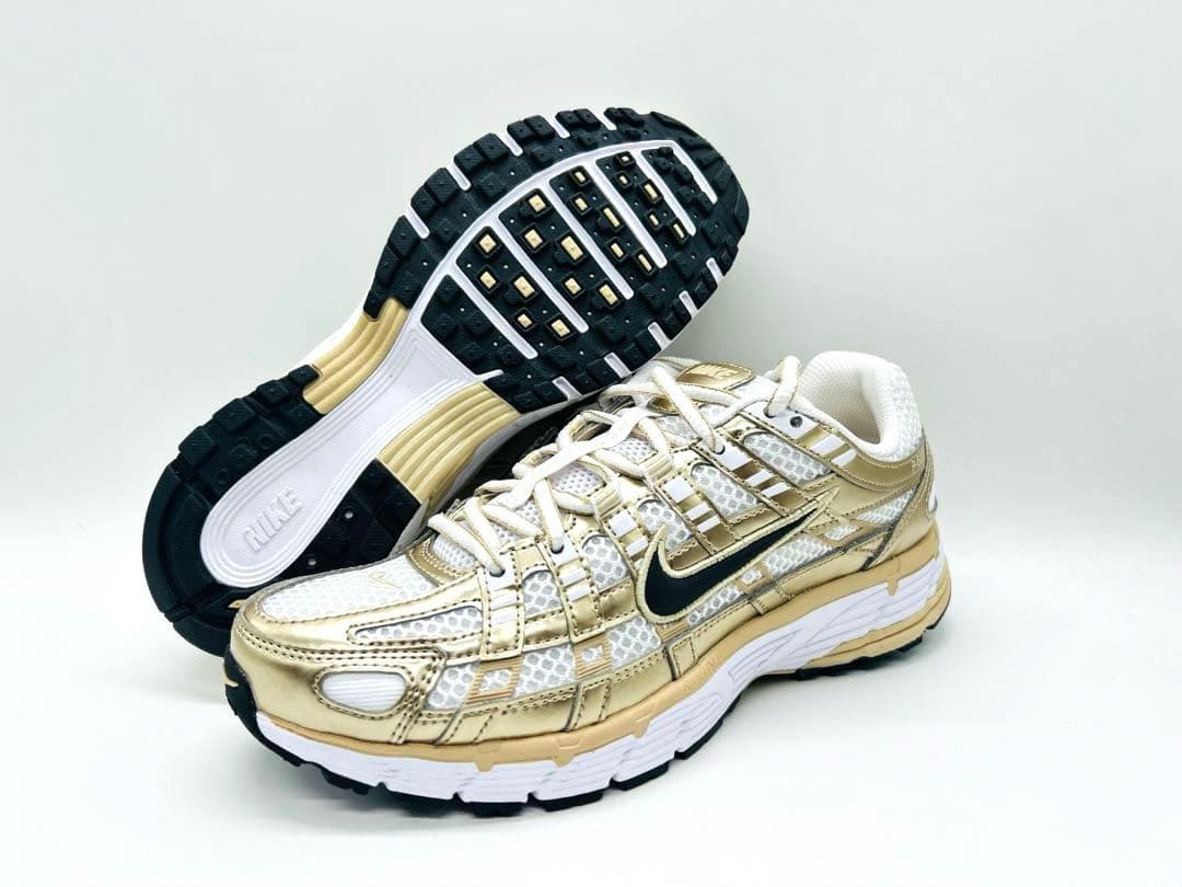 【新品】NIKE P-6000 ゴールド/24.5cm