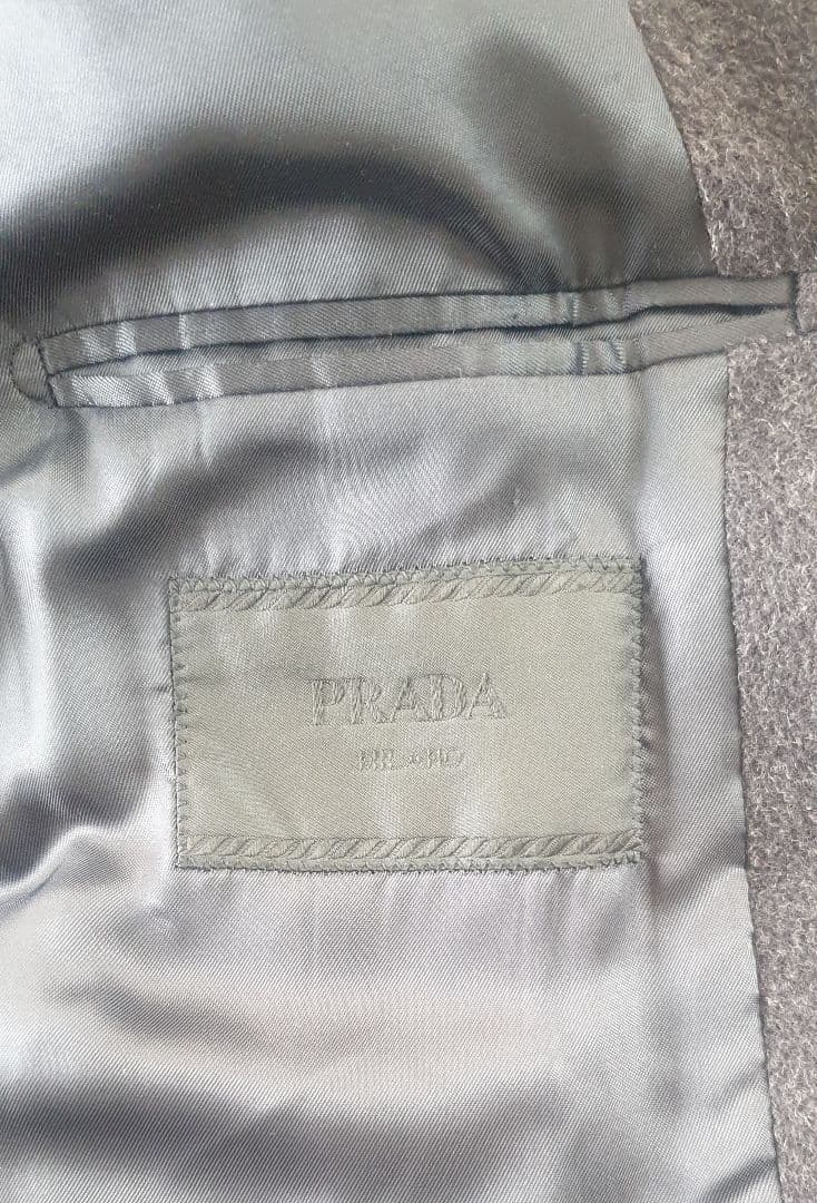 プラダ PRADA コート ダーク ブラウン 茶