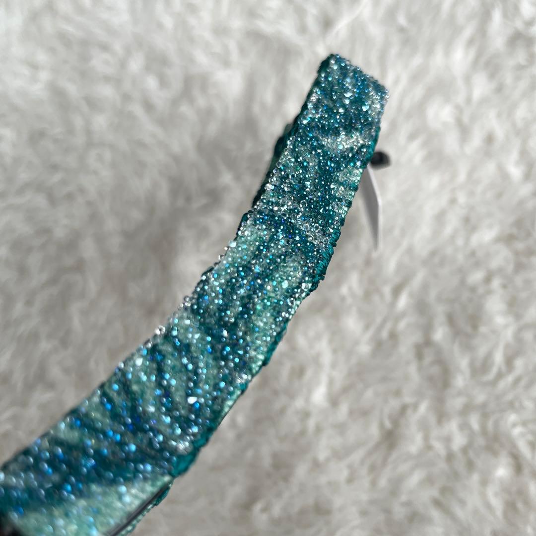 新品未使用品★ コンプレックスビズ バナナクリップ グリーン スワロフスキー