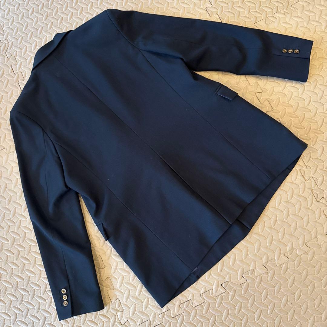 美品　ANIECA　アニーカ　テーラードジャケット　ダブル　ブロンズボタン　濃紺
