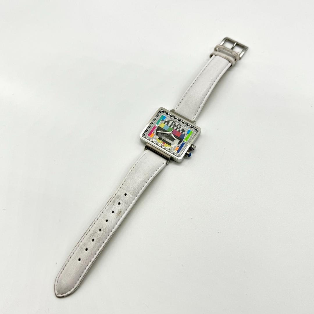 稼働品 D&G ドルチェ&ガッバーナ 腕時計 MEDICINEMAN スクエア