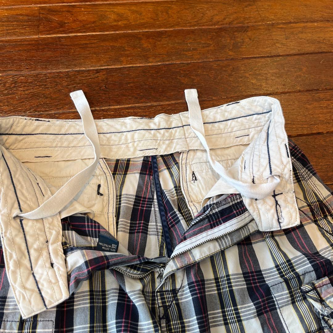 ポロラルフローレン マドラスチェック カーゴ ショーツ w34