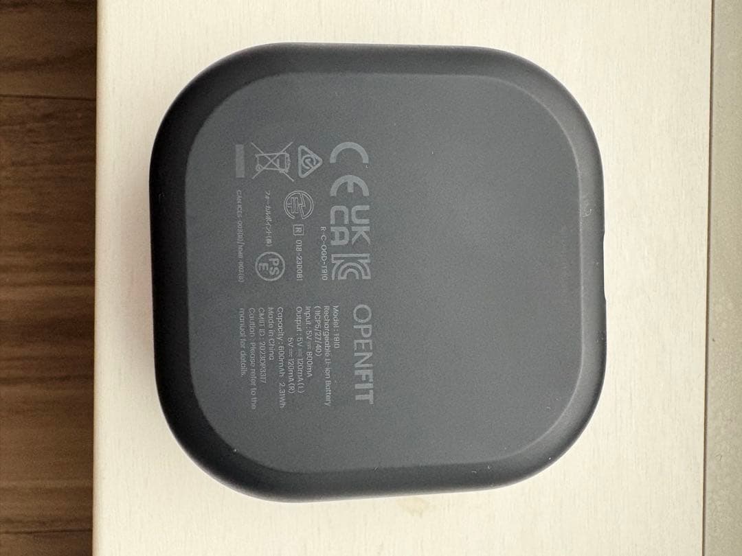 【アルコール消毒済】SHOKZ OPENFIT ブラック shockz