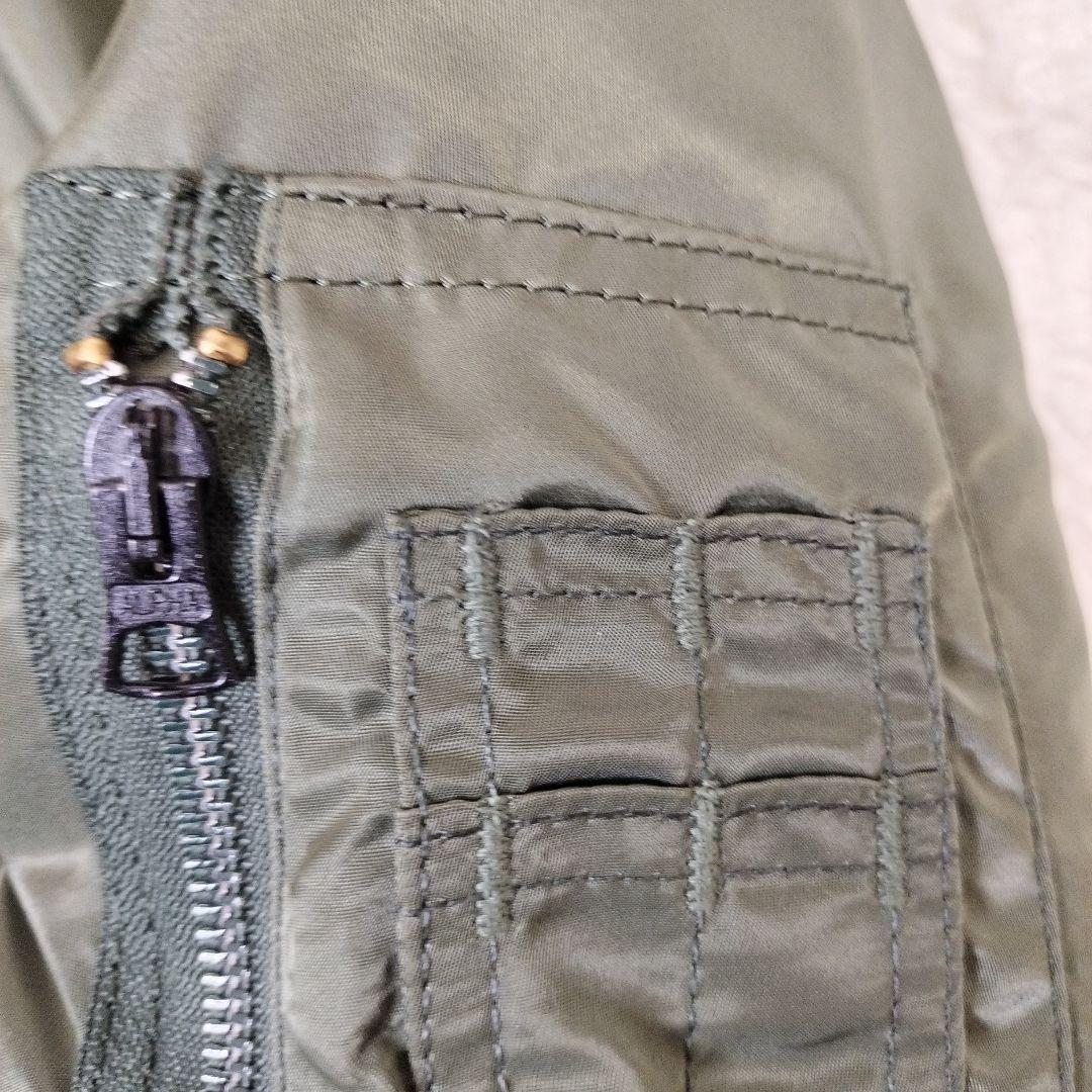 【希少】90s ALPHA USA製 黒タグ MA-1 フライトジャケット 新品