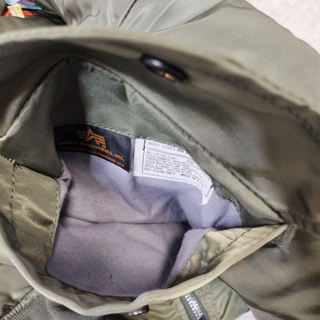 【希少】90s ALPHA USA製 黒タグ MA-1 フライトジャケット 新品