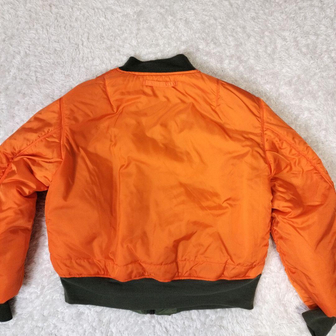 【希少】90s ALPHA USA製 黒タグ MA-1 フライトジャケット 新品