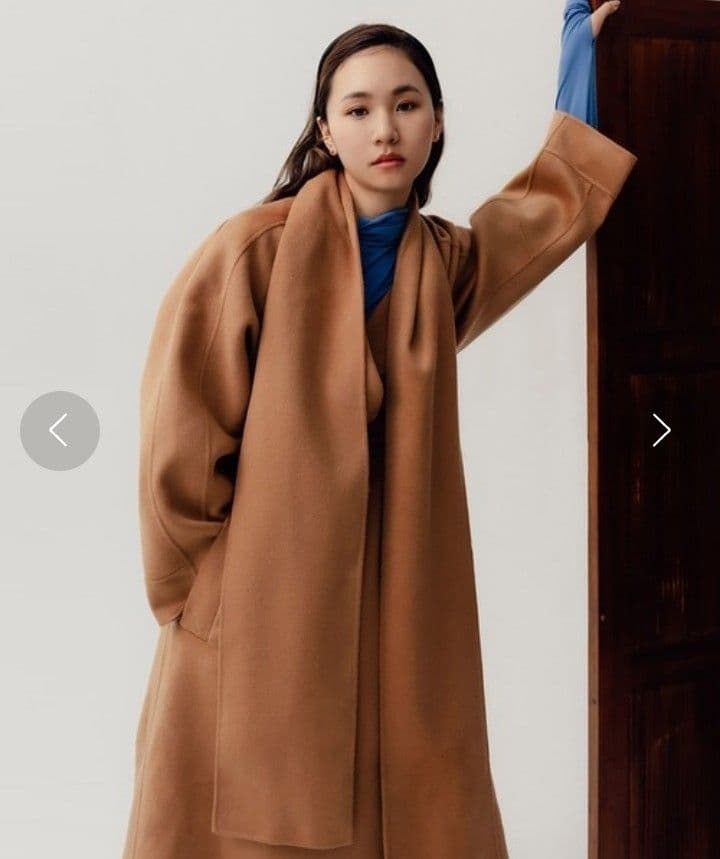 【再値下げ！】美品　randeboo マフラードッキングウールコート