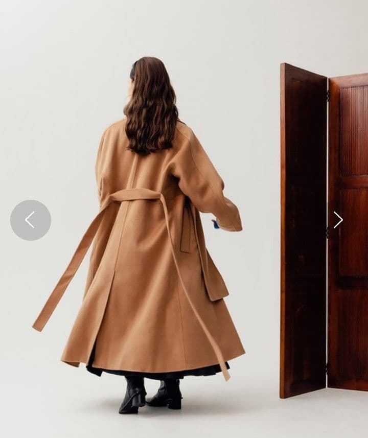 【再値下げ！】美品　randeboo マフラードッキングウールコート