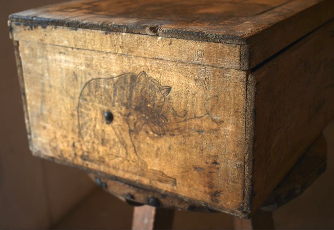 フランスヴィンテージ　木箱　古道具　ブロカント　アンティーク