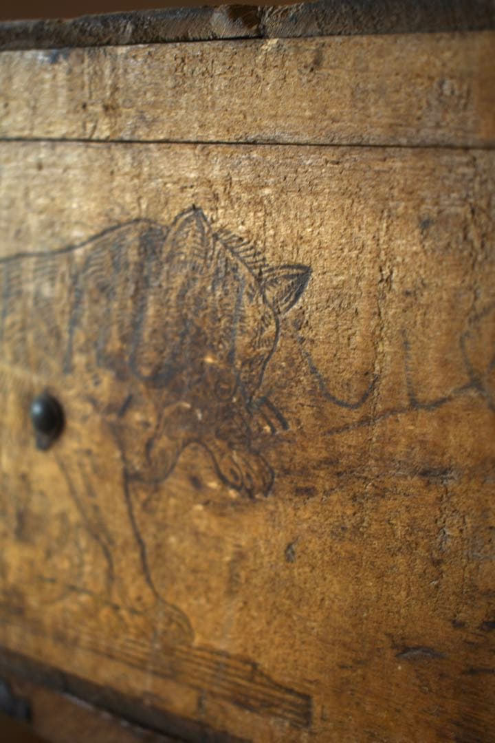 フランスヴィンテージ　木箱　古道具　ブロカント　アンティーク