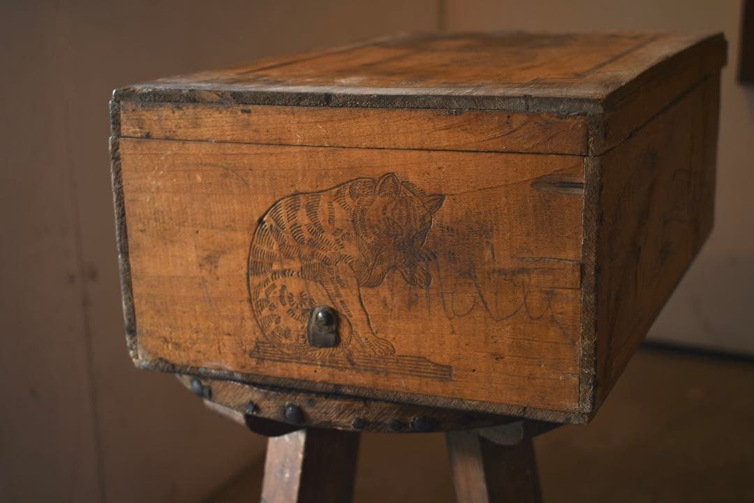 フランスヴィンテージ　木箱　古道具　ブロカント　アンティーク