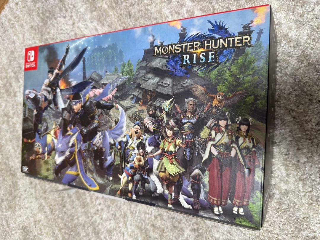 美品！Nintendo Switch モンスターハンターライズ　本体　オマケつき