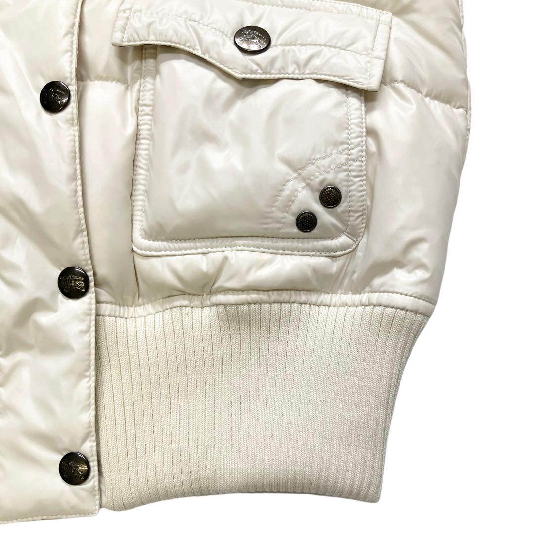 未使用 BURBERRY BLUE LABEL ダウンベストノバチェック ファー