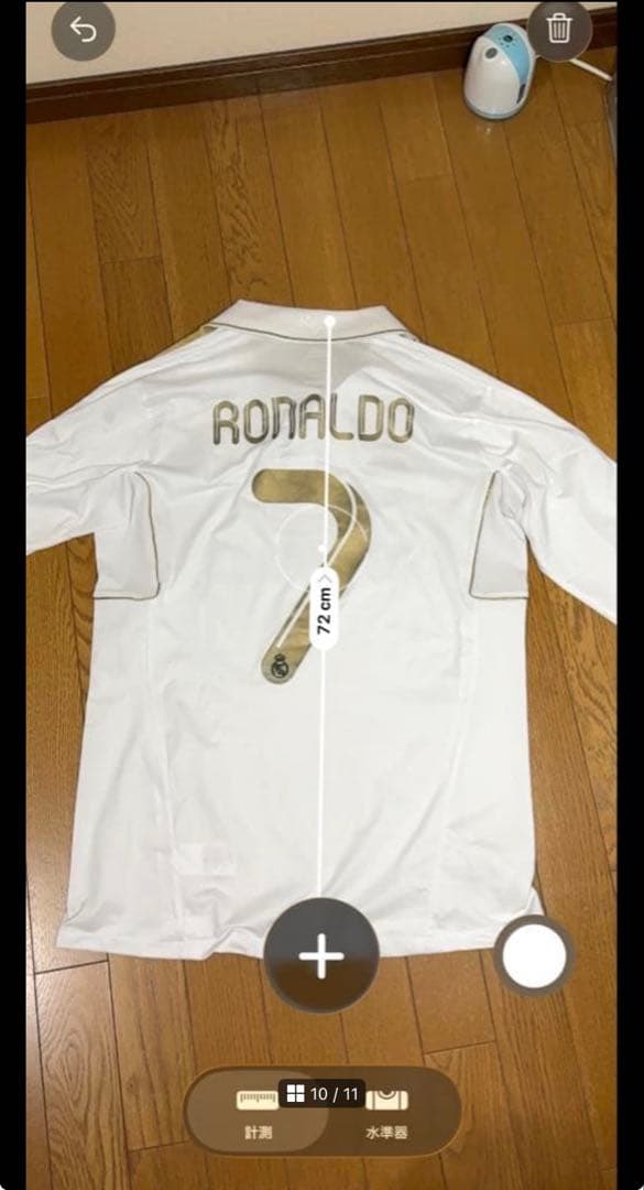 未使用　2011-12 レアル・マドリード ロナウド　サッカー　長袖ユニフォーム