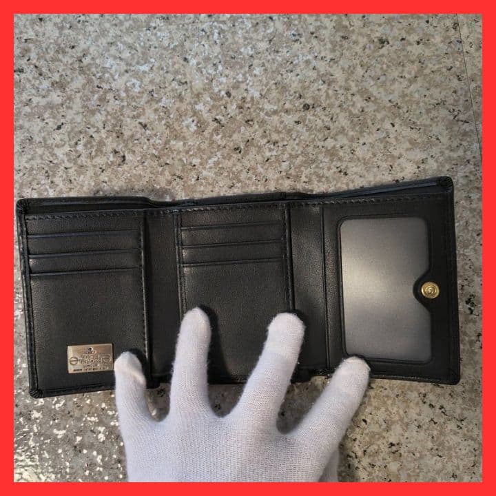 【新品未使用】ヴィヴィアンウエストウッド三つ折り財布　913VW124　ブラック