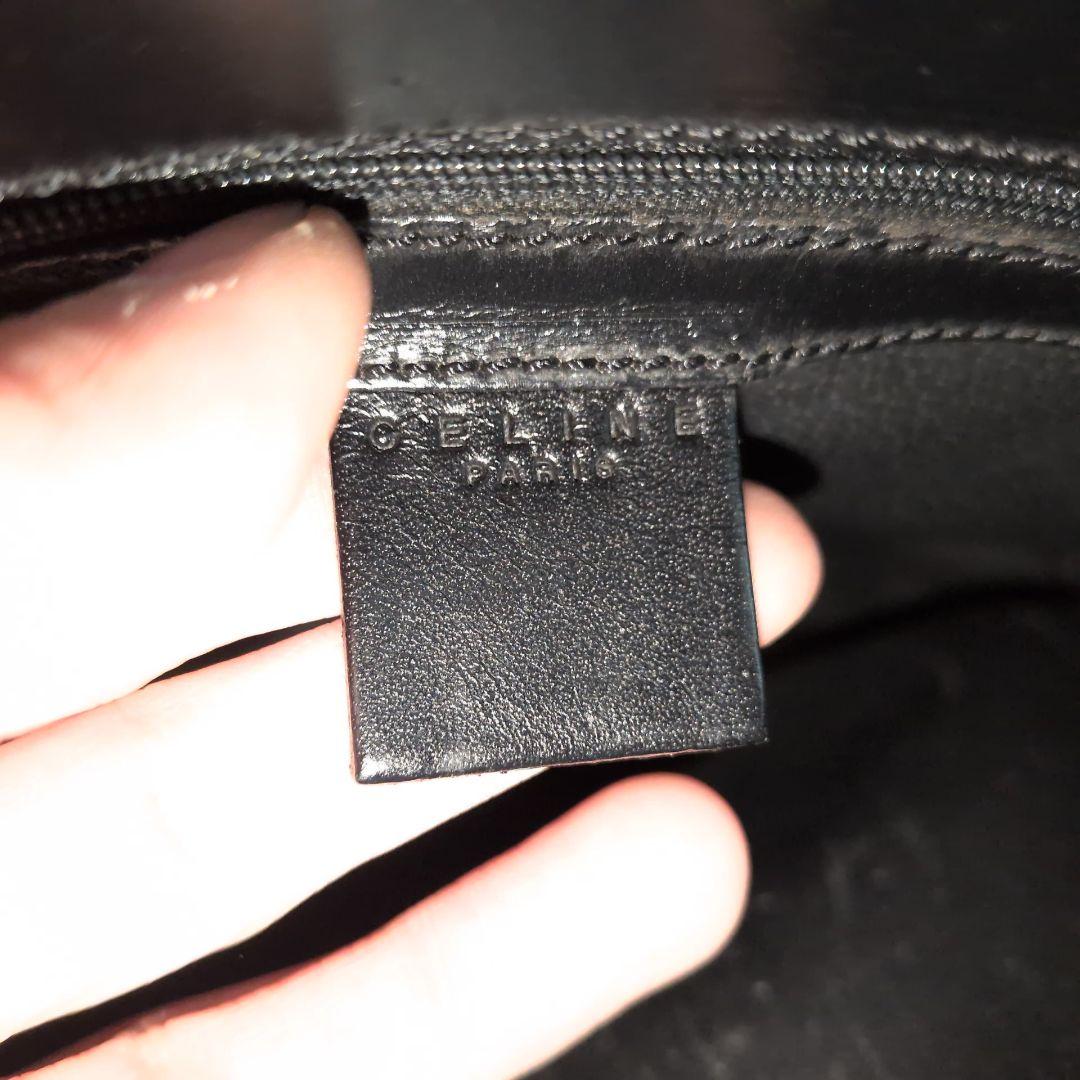 【美品】セリーヌ CELINE マカダム柄 トートバッグ 肩掛け PVC ロゴ