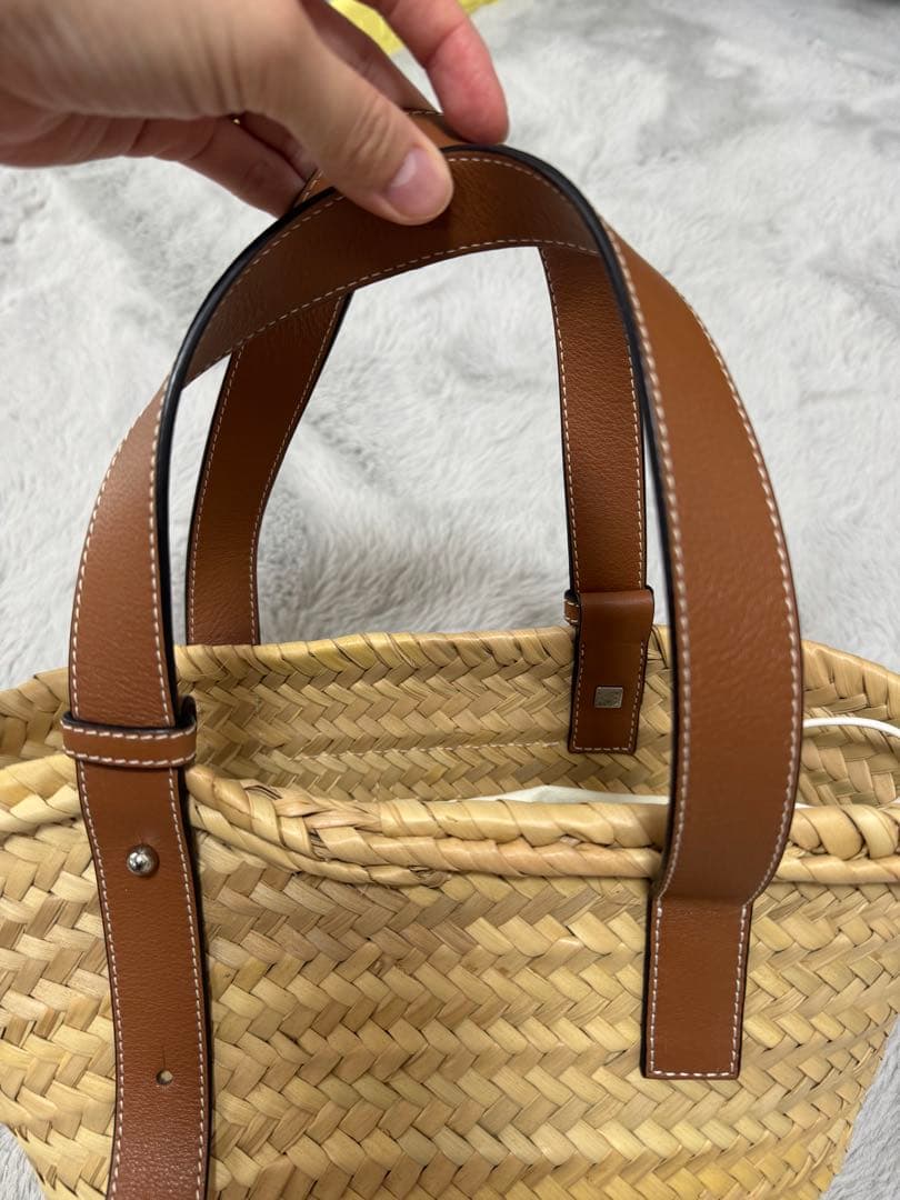 LOEWE ベージュ かごバッグ