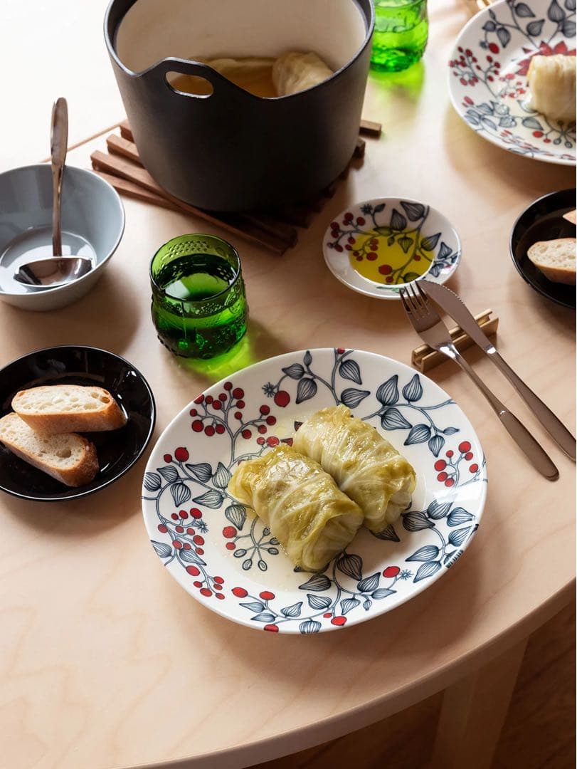 ARABIA runo フロストベリー オーバル 25cm 2枚セット