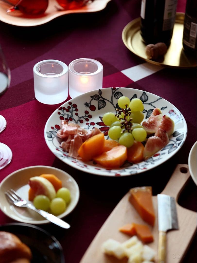 ARABIA runo フロストベリー オーバル 25cm 2枚セット