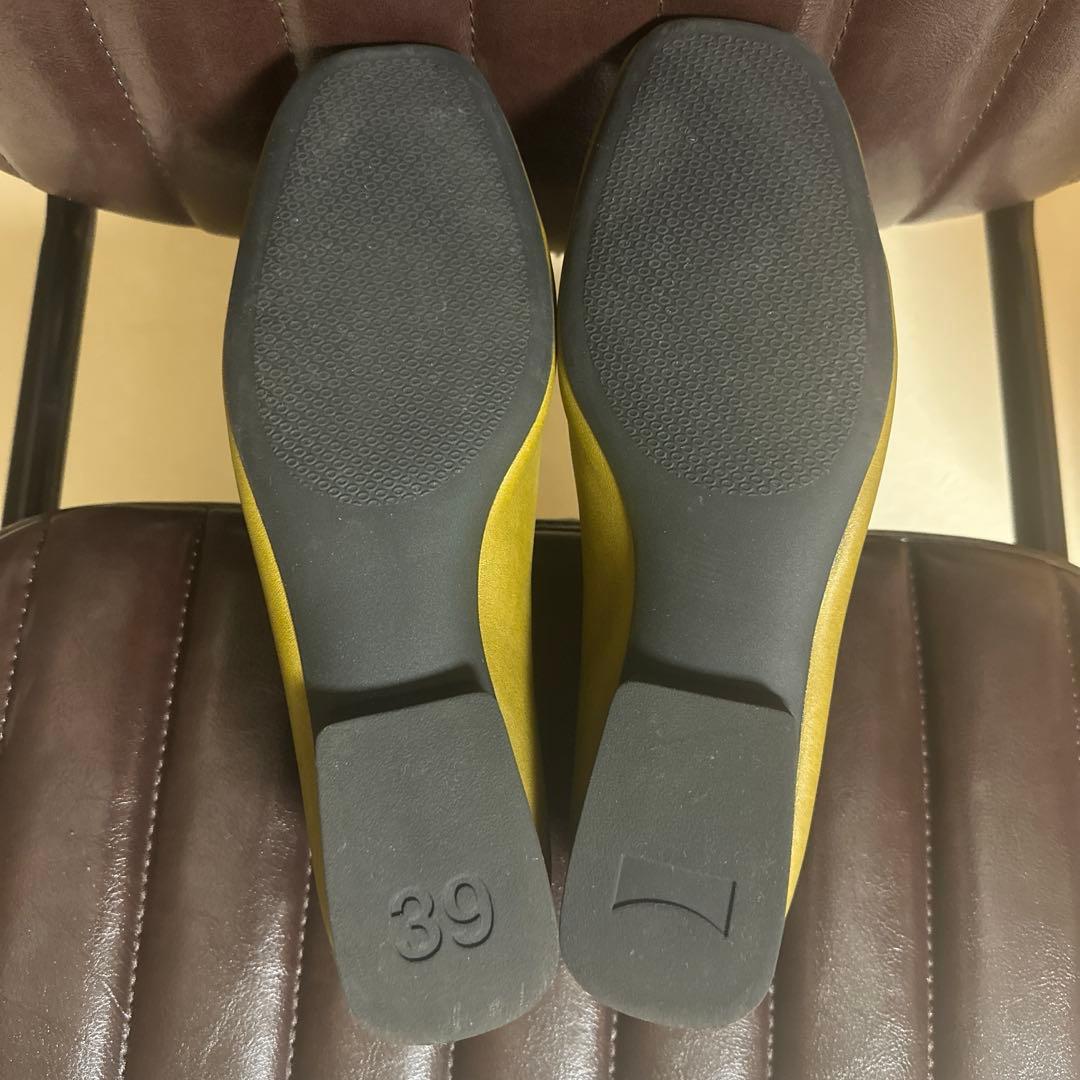 CAMPER フラットシューズ 39 オリーブグリーン