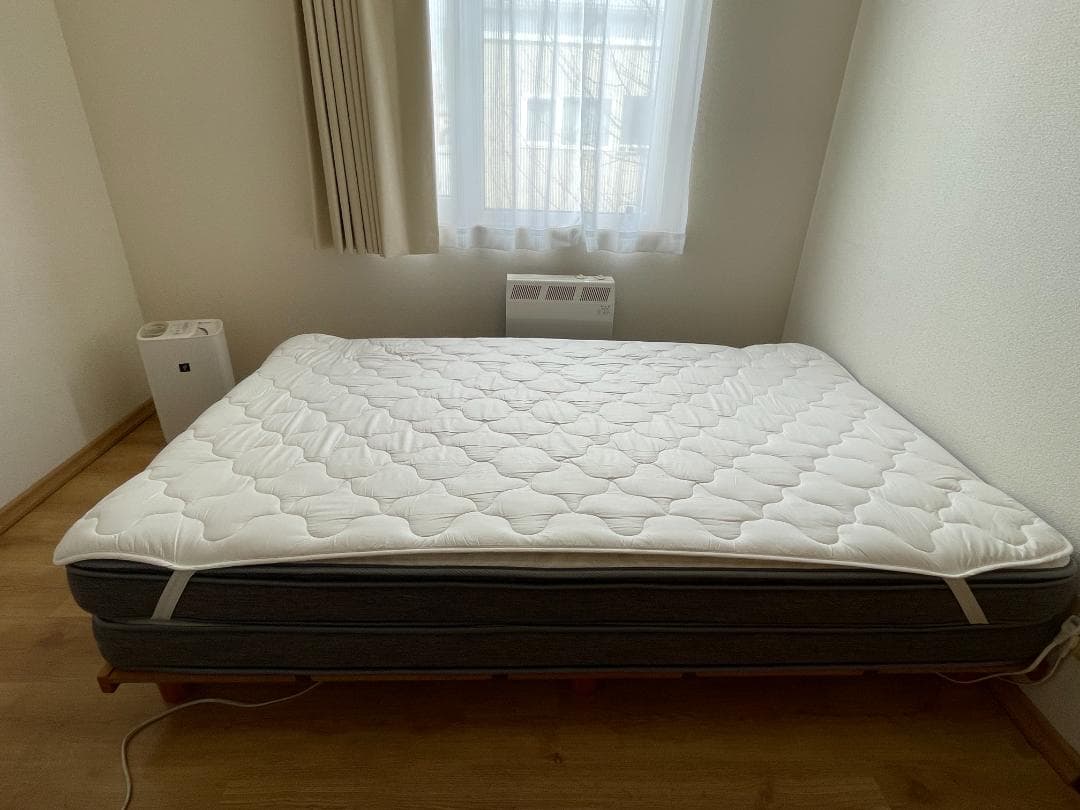 【N-Sleep】出品4/6迄 セミダブル Hard2-CR フレーム付 送料込