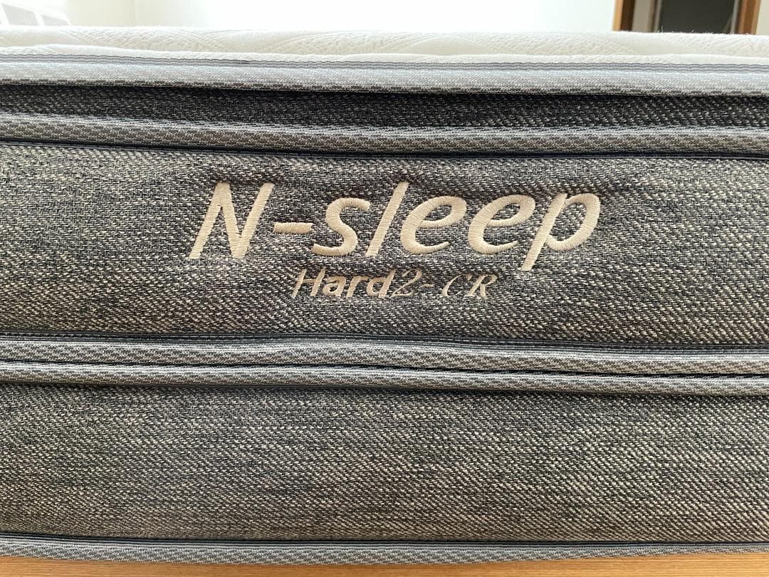 【N-Sleep】出品4/6迄 セミダブル Hard2-CR フレーム付 送料込