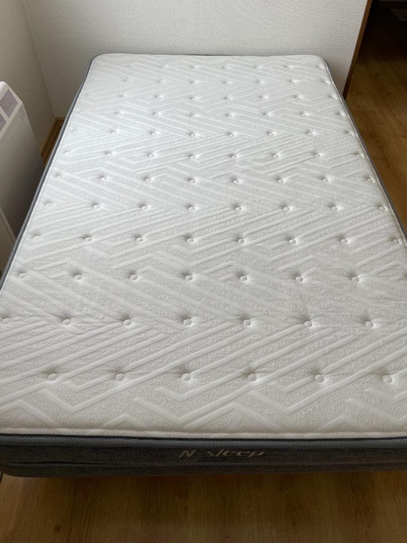 【N-Sleep】出品4/6迄 セミダブル Hard2-CR フレーム付 送料込