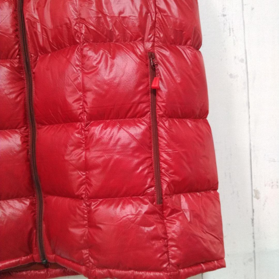 ほぼ新品　モンベル　スペリオダウンベスト　軽量　羽毛　800FP　赤　XL