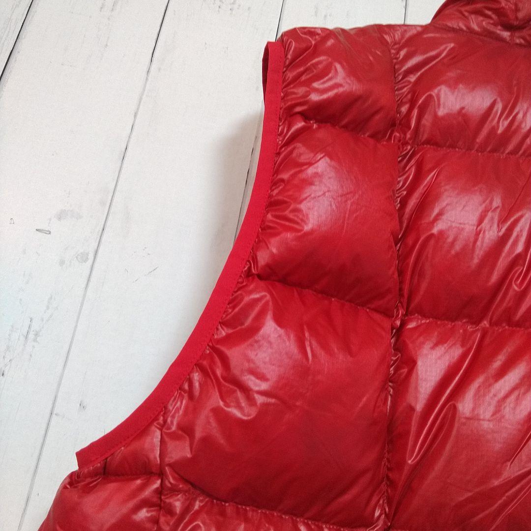 ほぼ新品　モンベル　スペリオダウンベスト　軽量　羽毛　800FP　赤　XL