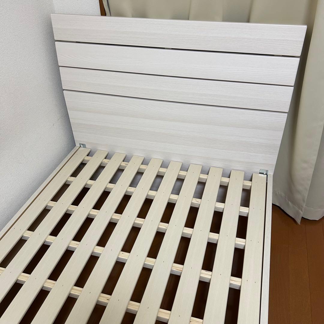 (江戸川区引取1.5万割引)ニトリ シングルベッドフレーム EB-001ホワイト