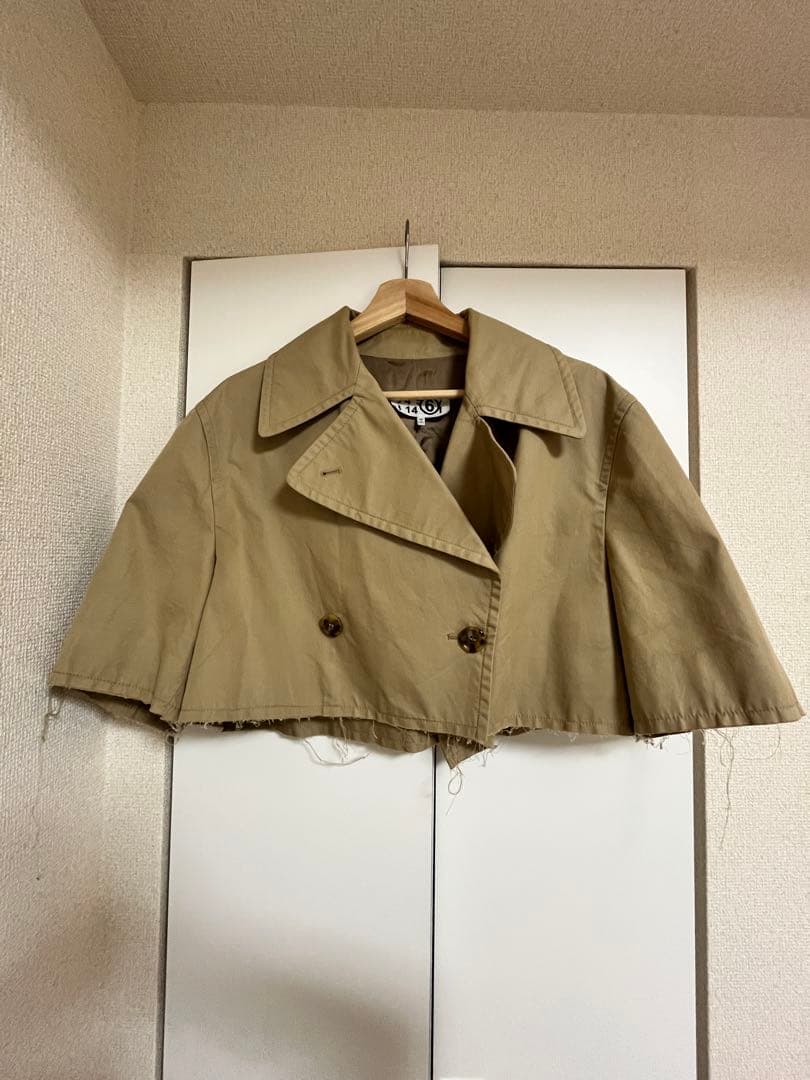MM6 クロップドトレンチコート