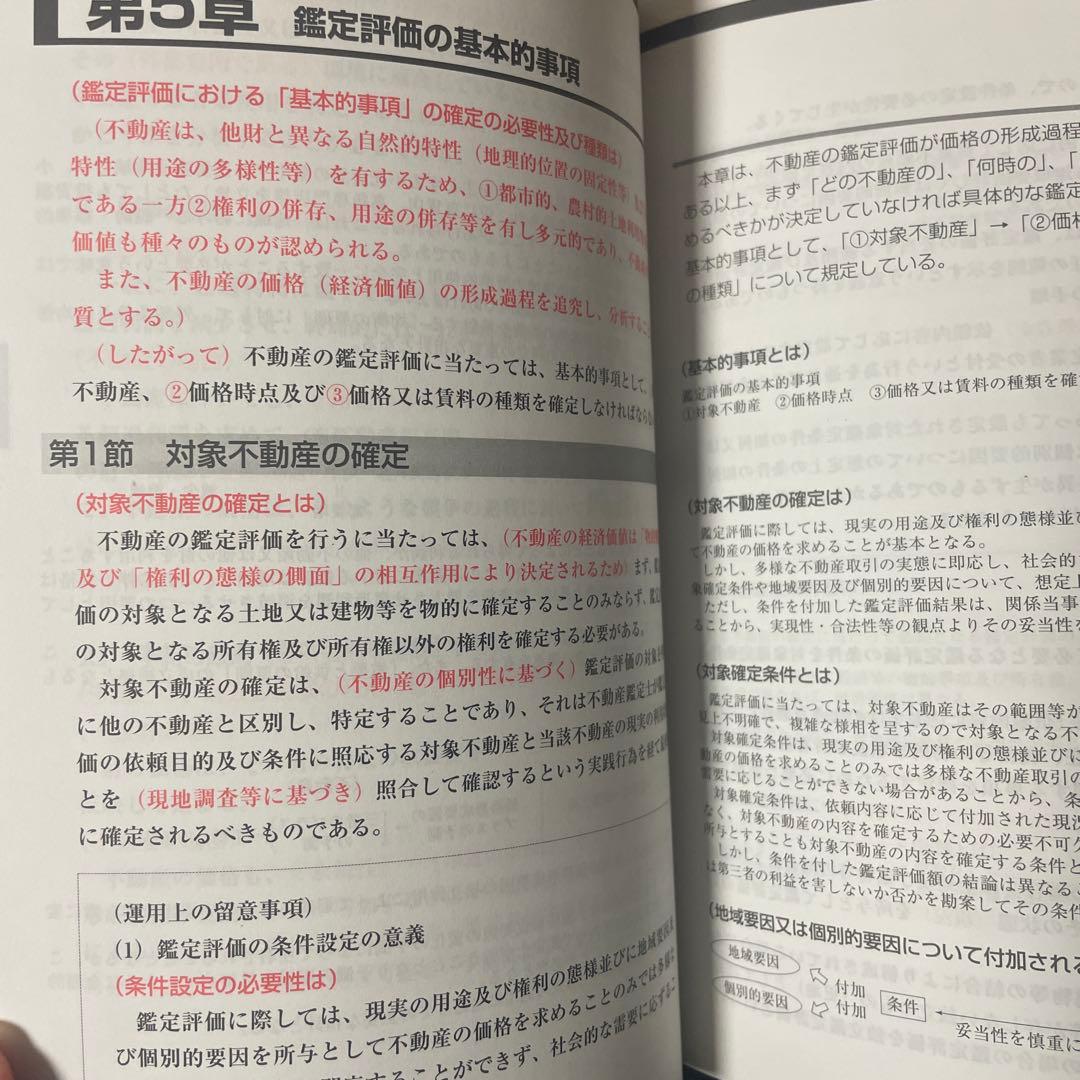 不動産鑑定士　鑑定理論　暗記テキスト