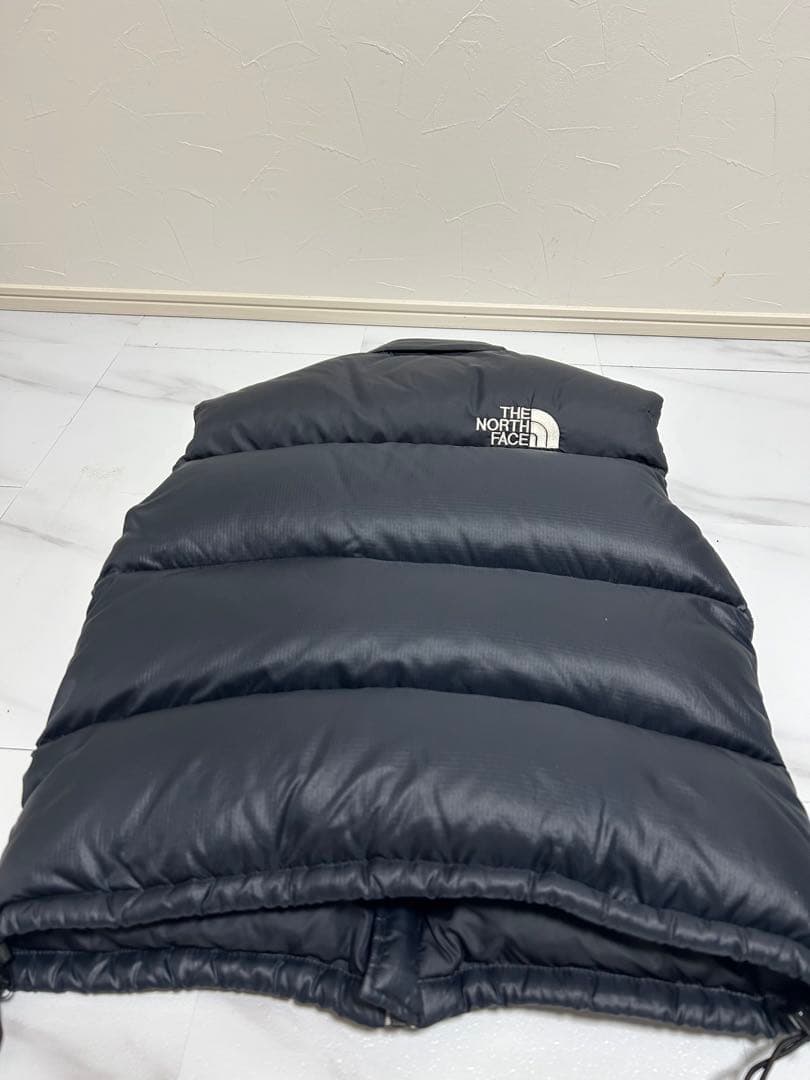 激美品❗️THE NORTH FACE ブラック ダウンベスト　ヌプシ