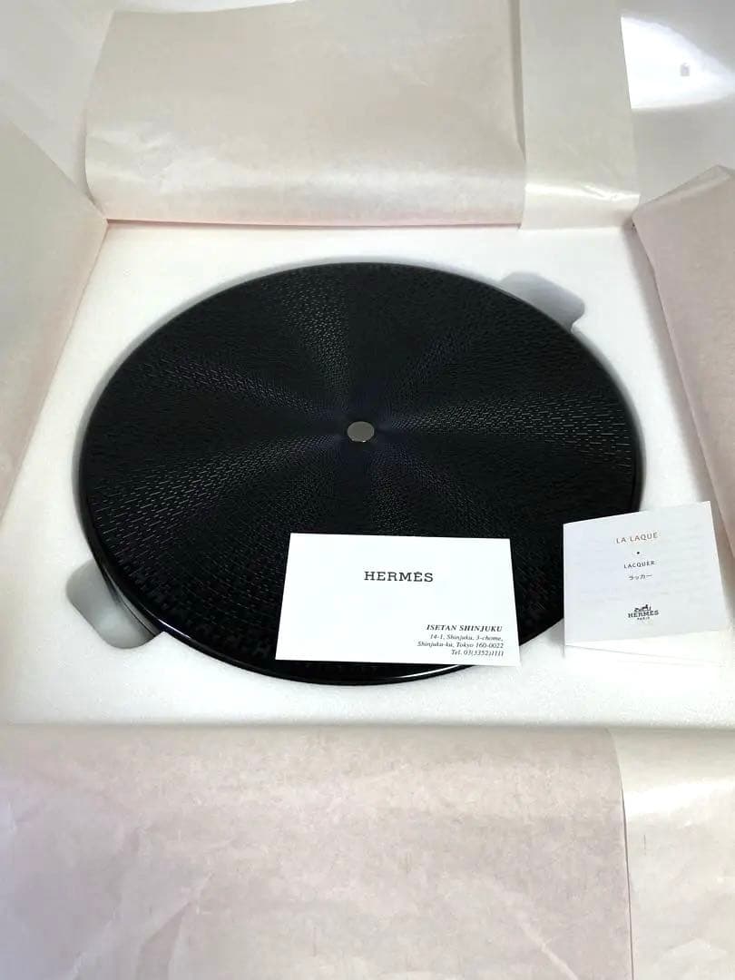 HERMES　エルメス ラッカー　器　容器　木製品　保存　お洒落　光沢