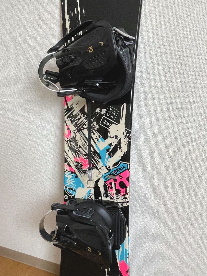 AIRWALK スノーボード ブラック　バインディング、ボードバッグ付き