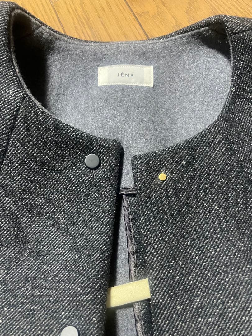 IENA イエナ　ノーカラーツイードジャケット コート　ベイクルーズ