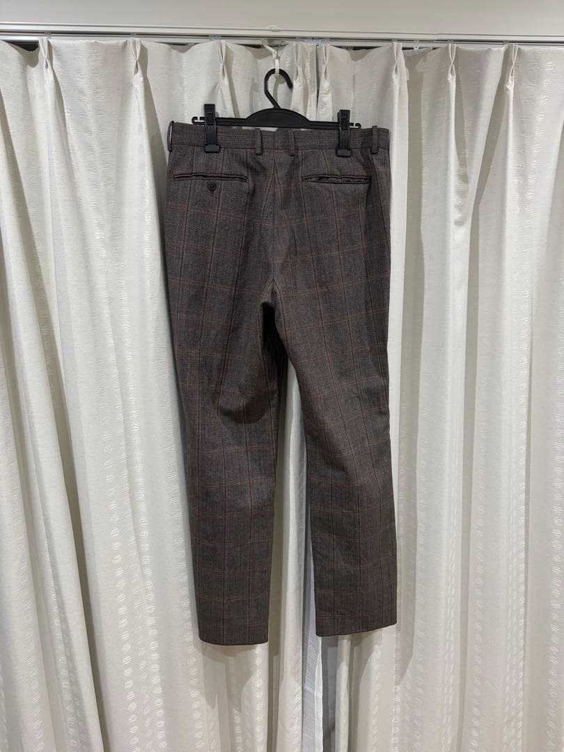 スーツ AURALEE BLUEFACEDWOOL CHECKNARROW SLACKS