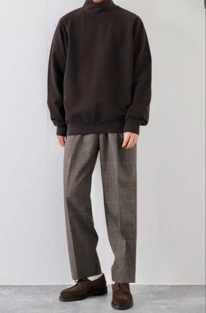 スーツ AURALEE BLUEFACEDWOOL CHECKNARROW SLACKS